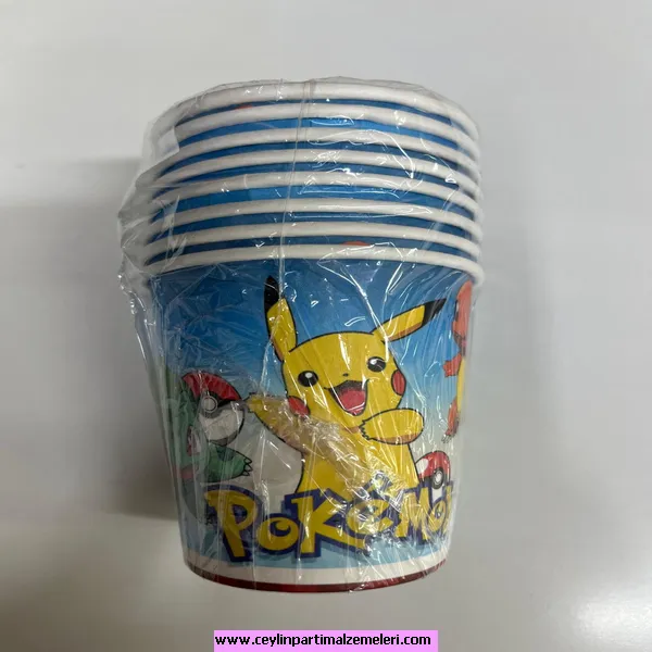 Pokemon Temalı Karton Bardak